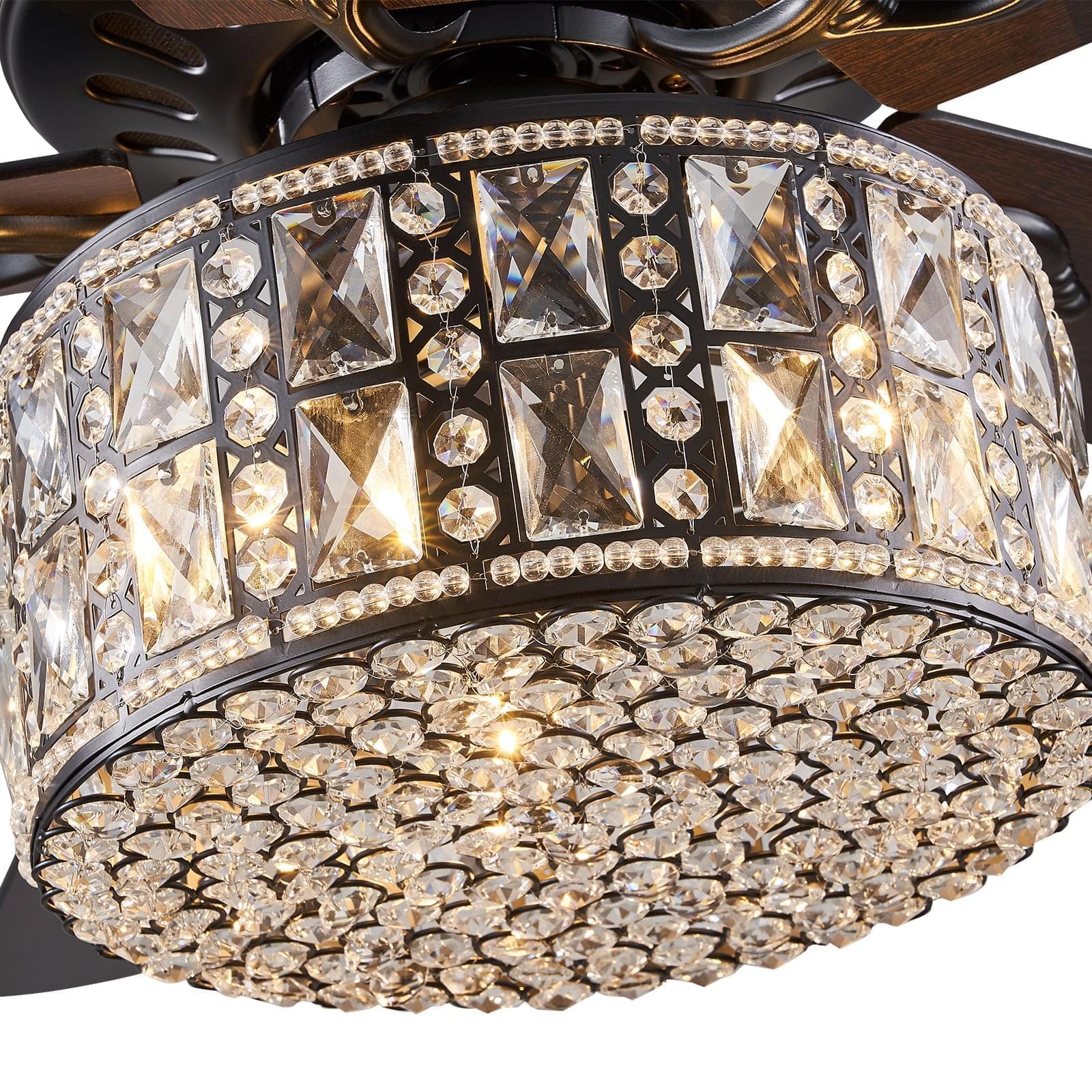 【Open Box - Save Big】5 - Blade Double Layer Drum Ceiling Fan with Remote Control -Only 1 left