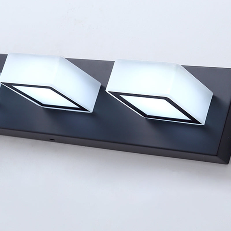 Black LED Modern Vanity Light - Detail | Siljoy