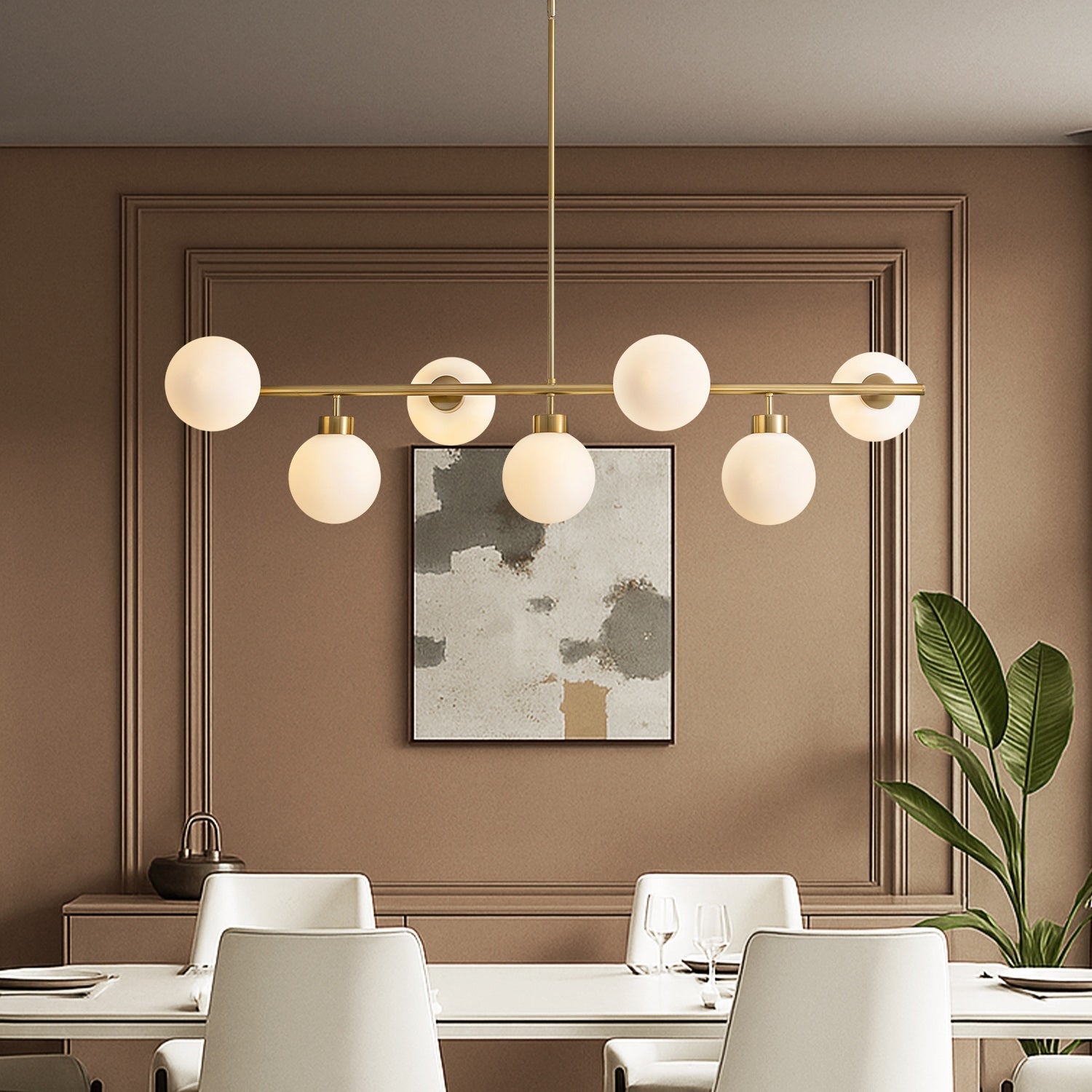 Glass Globe Gold Sputnik Chandelier ch361 20250704 Sofary Lighting