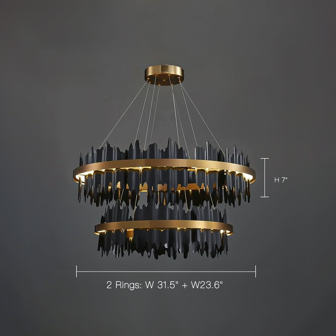 Iceberg-Round-Modern-Gold-Black-Chandelier-Sofary Lighting