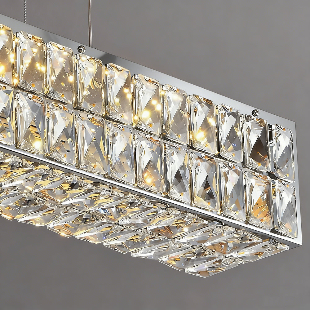 Liora Chrome Crystal Chandelier Siljoy Lighting