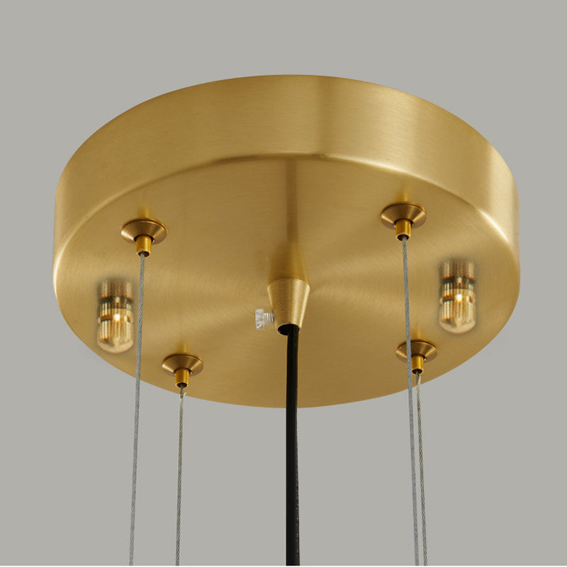 Modern Luxury Gold Crystal Chandelier - Canopy Detail | Sofary
