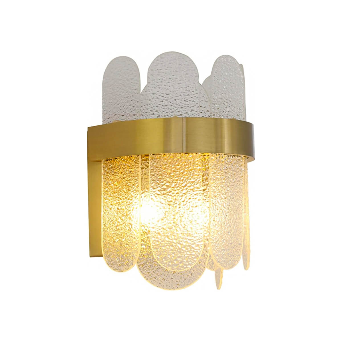 Postmodern-Nordic-bedside-crystal-wall-lamp-front-view-white1 | Siljoy