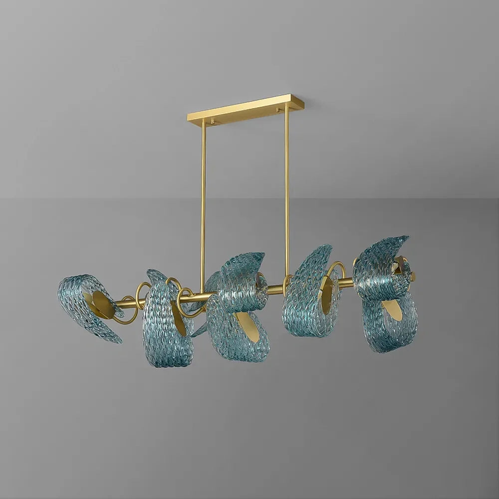 side-view-of-art-deco-blue-glass-linear-chandelier-with-white-background-ch423-20250711-sofary-lighting