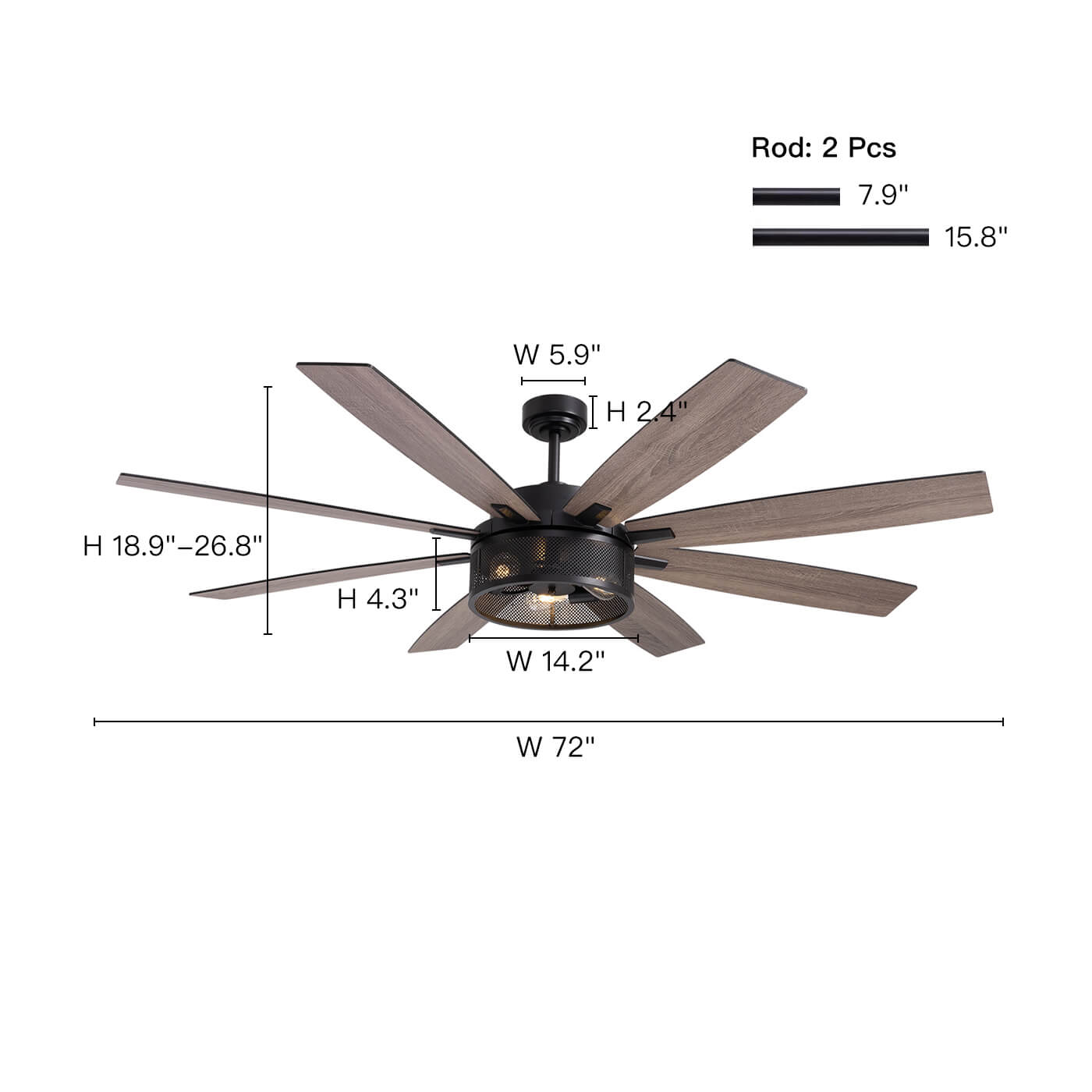 brise-72-farmhouse-rustic-black-cage-ceiling-fan-with-lights-remote-for-bedroom-living-room-dimensions-8