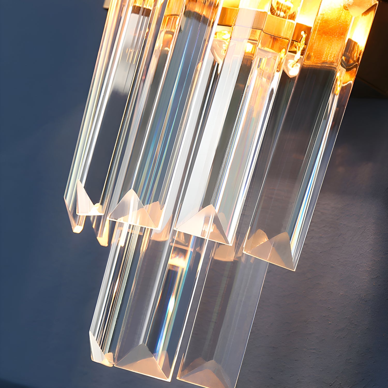 Cross-Border Modern Nordic Luxury Crystal Wall Lamp Simple Bedroom Bedside Decoration Atmospheric Living Room Background Wall Light Fixture-details-2 |Siljoy