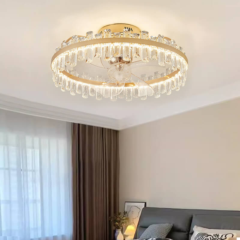 Crystal Ceiling Fan Oscillating Ceiling Fan Light bedroom-1 | Sofary Lighting