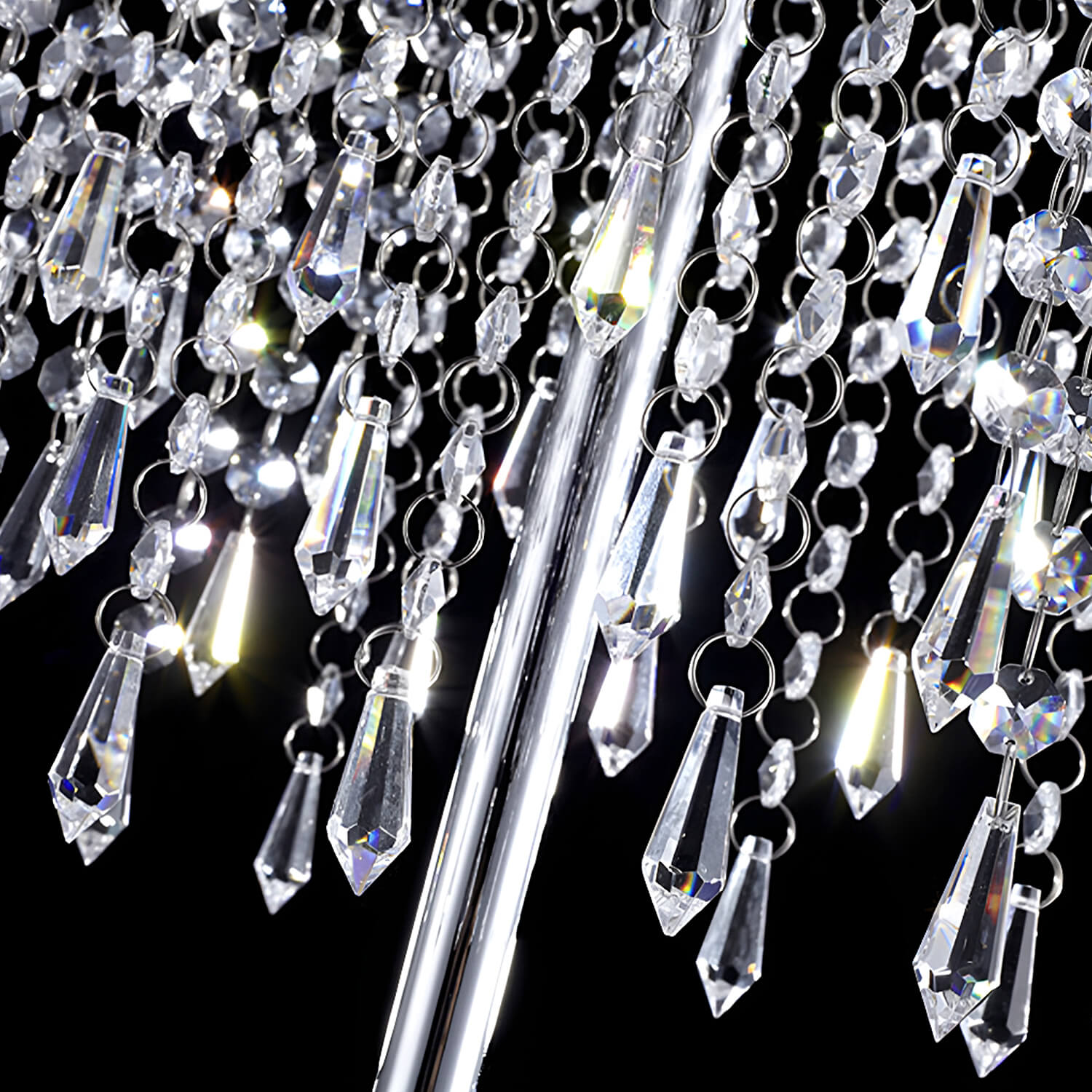 Crystal Floor Lamp for Bedroom Vertical Glass Square Lamp-details-1 | Siljoy