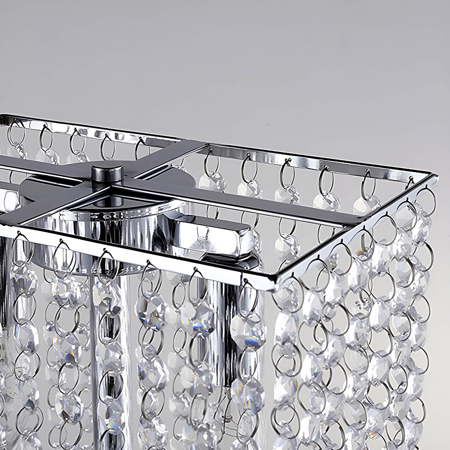 Crystal Floor Lamp for Bedroom Vertical Glass Square Lamp-details-2 | Siljoy