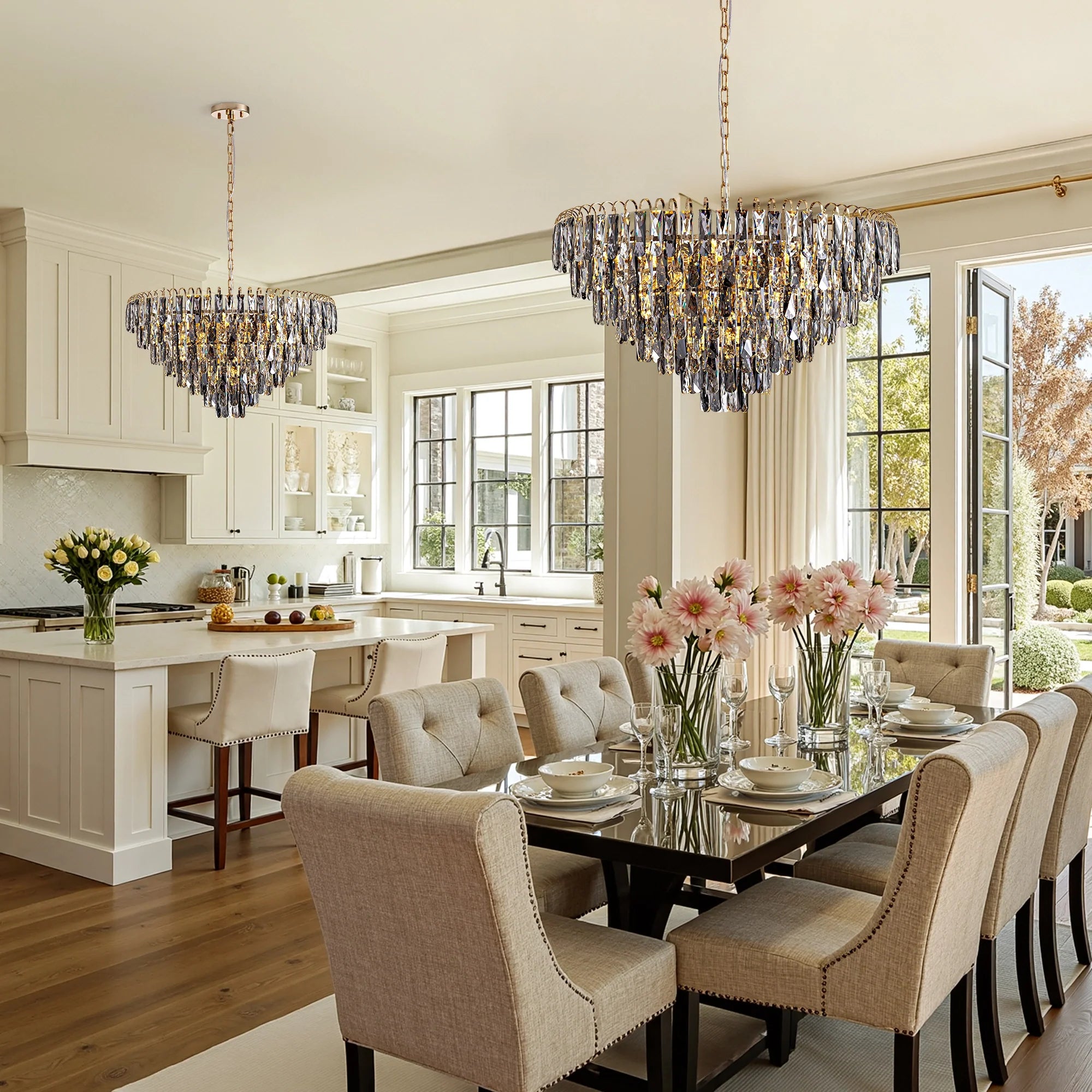 two-luxury-gold-crystal-tiered-chandelier-creating-a-harmonious-atmosphere-in-the-dining-room-sofary-lighting