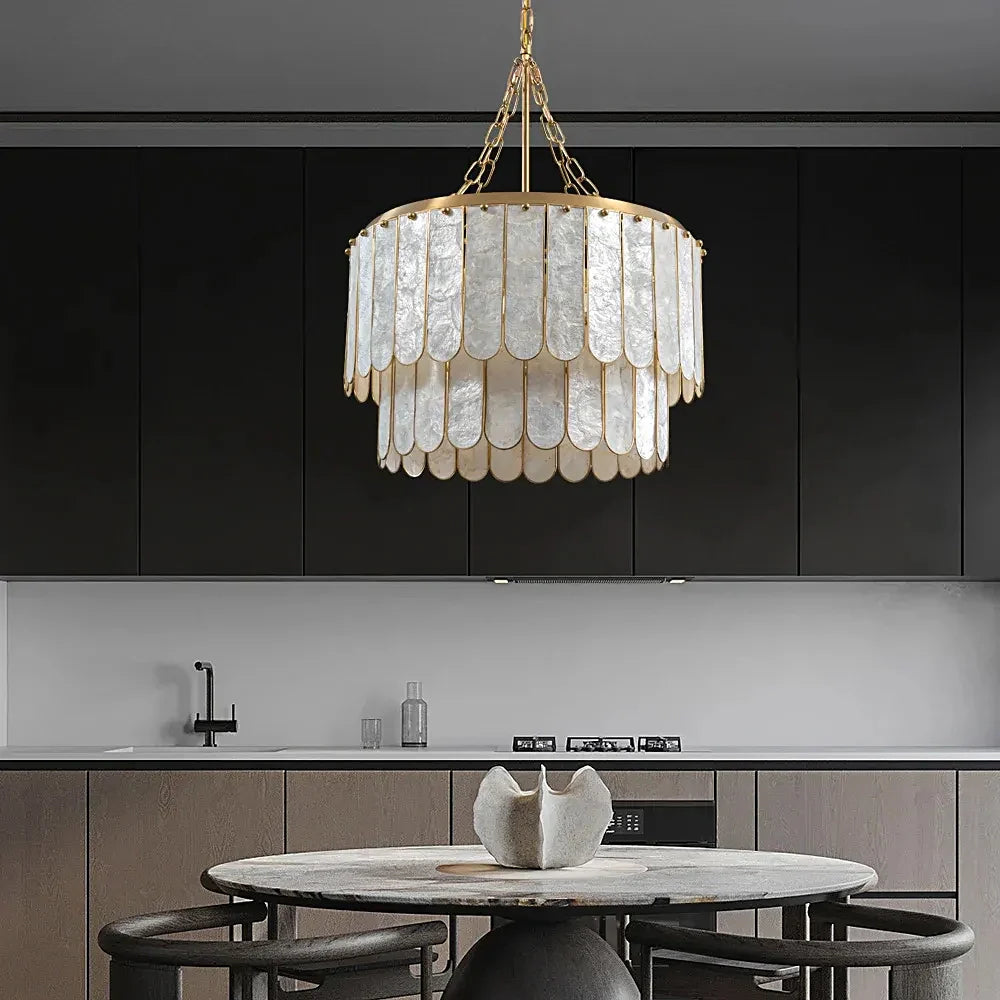 madelyn-modern-round-faceted-capiz-chandelier-over-a-dining-table-ch447-20250801-sofary-lighting