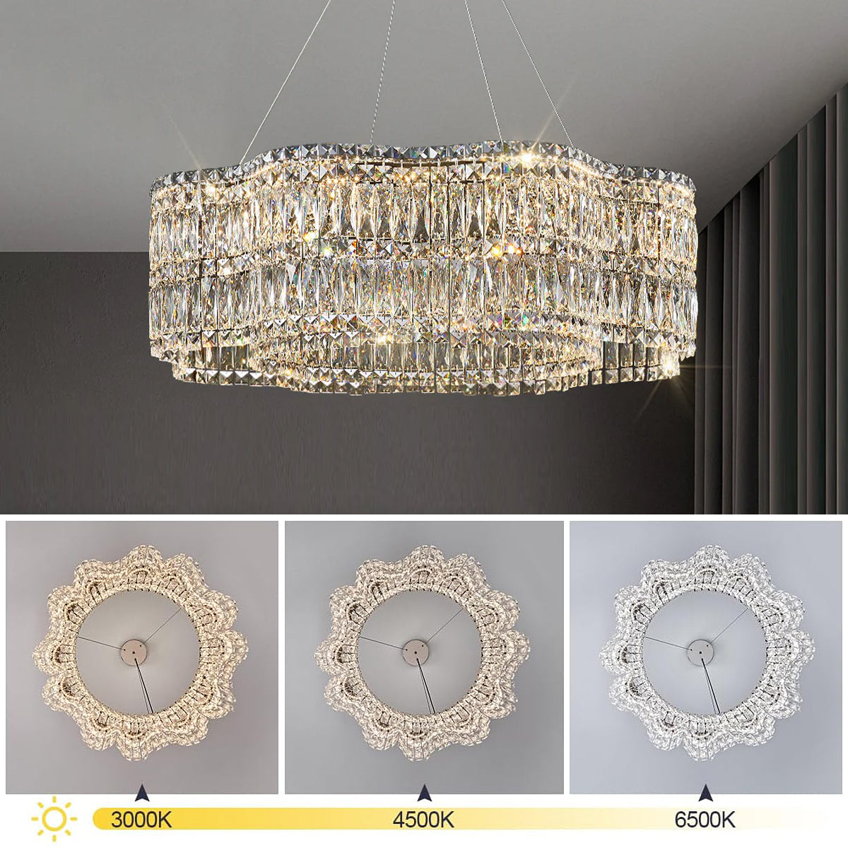 modern-floral-k9-crystal-chandelier-in-chrome-ch382-20250930-Siljoy-lighting