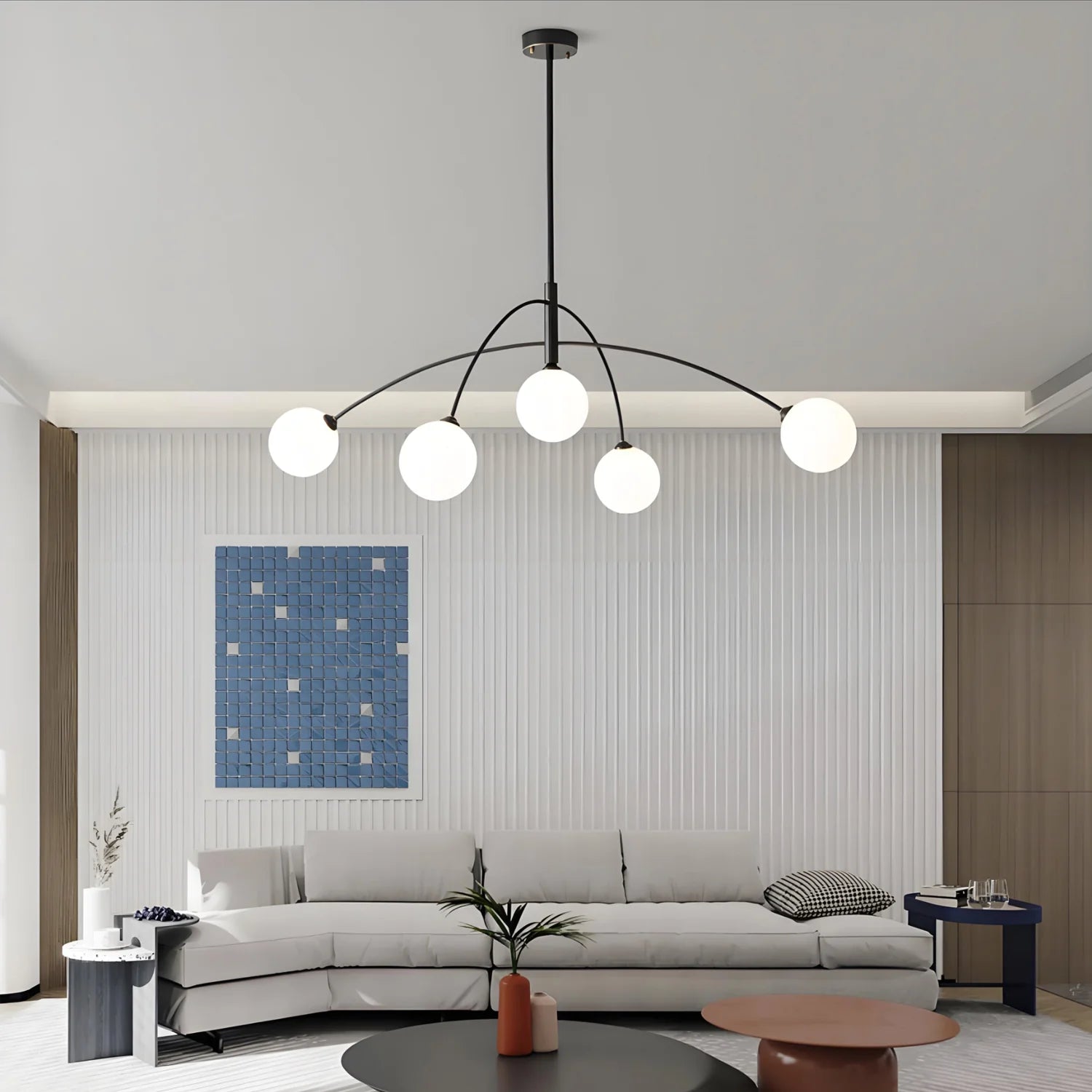 modern-irregular-arc-globe-chandelier-ch390-20250529-black-living-room-Sofary-Lighting