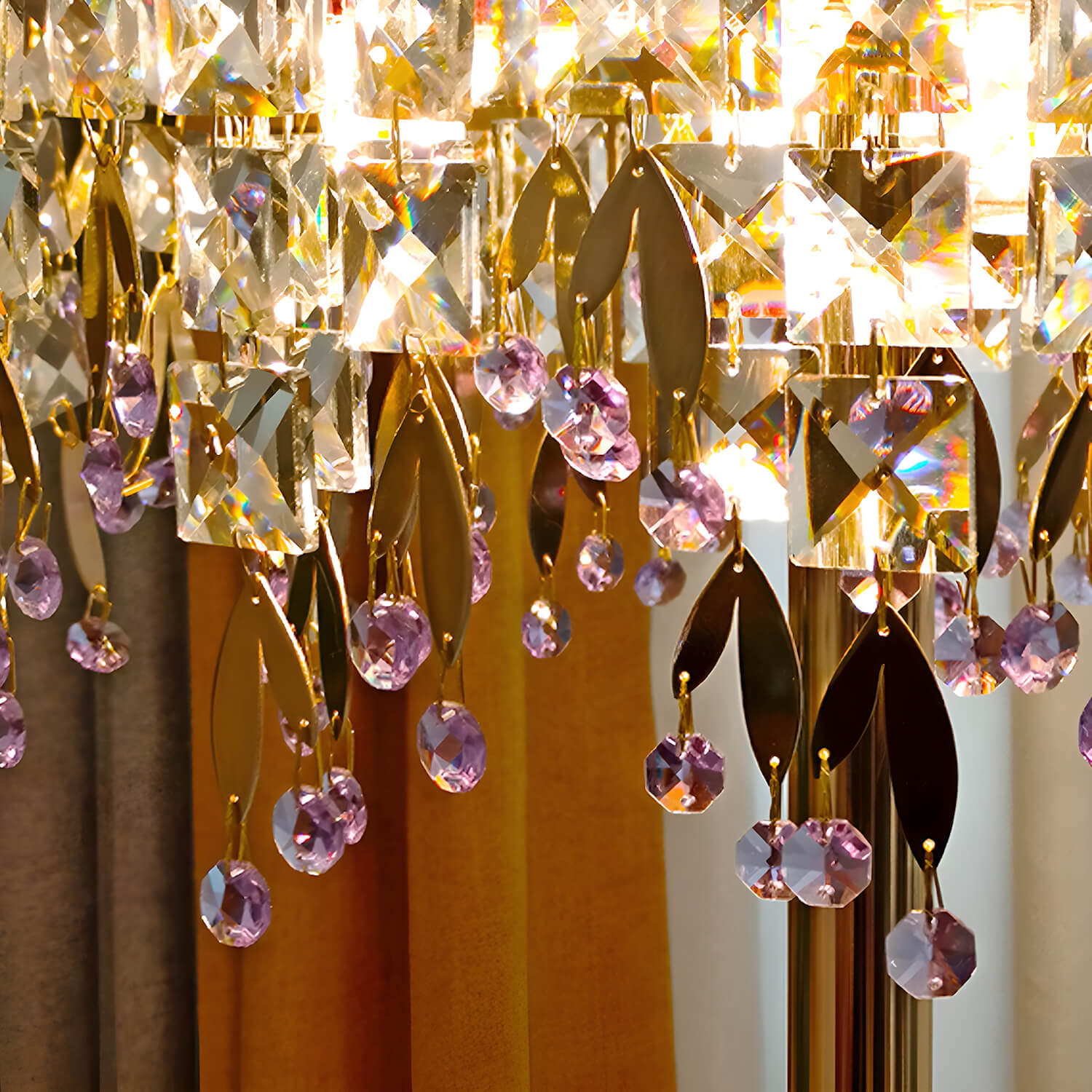 Modern Luxury Crystal Foor Lamp for Bedroom-details-2 |Siljoy