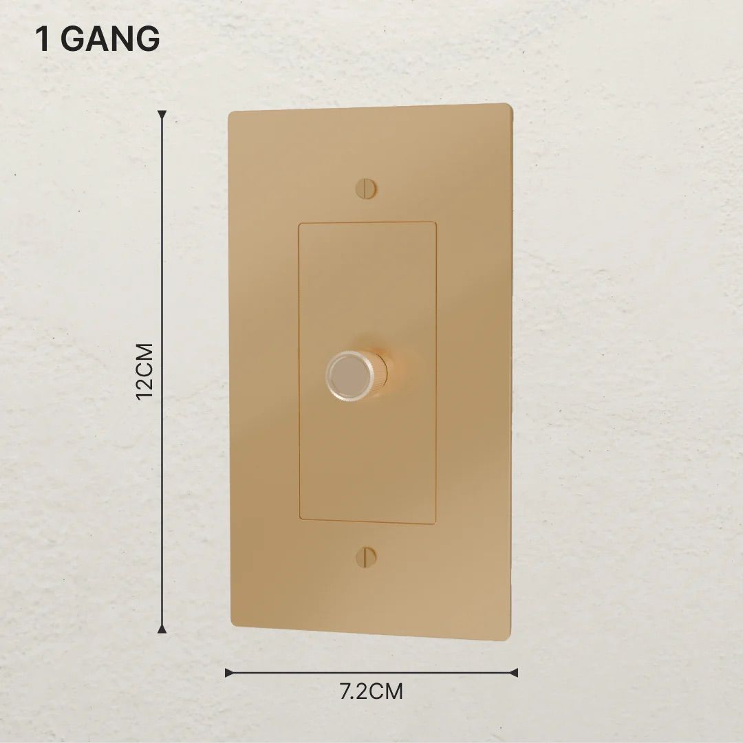 the-brass-3-way-rotary-dimmer-switch-1-gang-size | Sofary Lighting