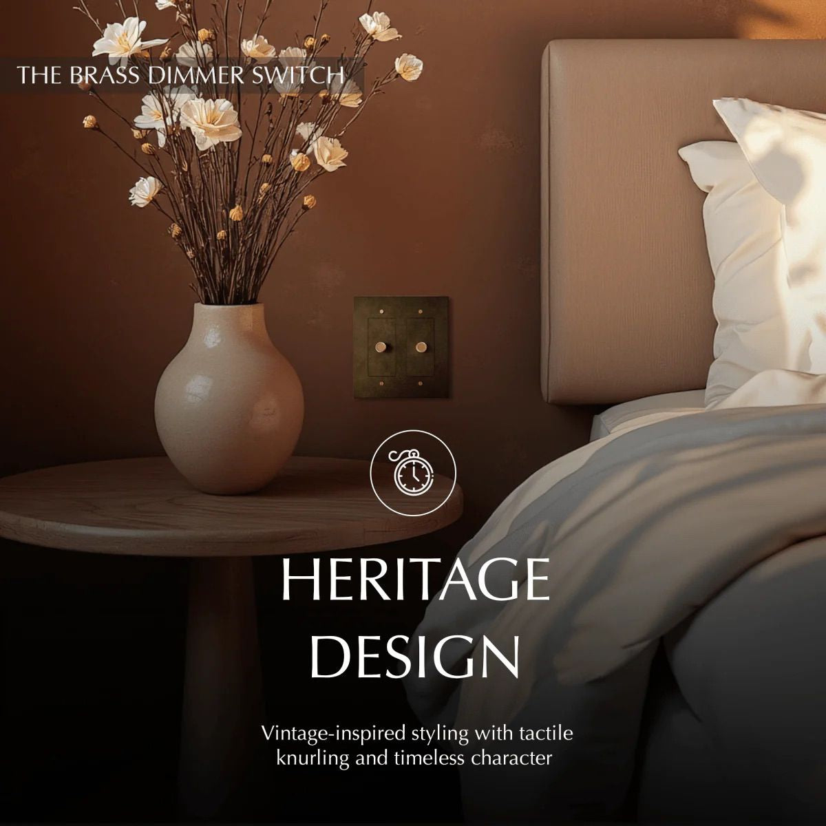 the-brass-dimmer-switch-2-gang-bedroom | Sofary Lighting