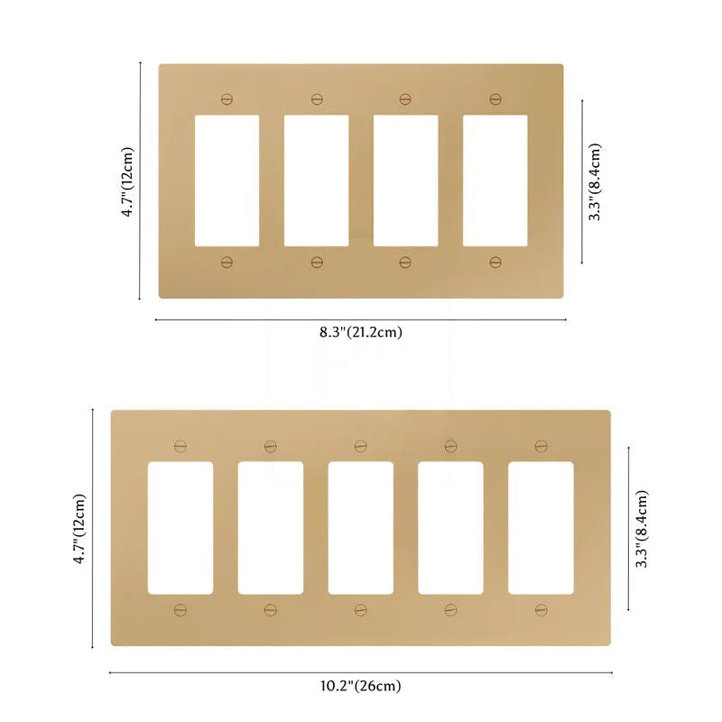 the-brass-dimmer-switch-4-to-5-gang-dmension | Sofary Lighting