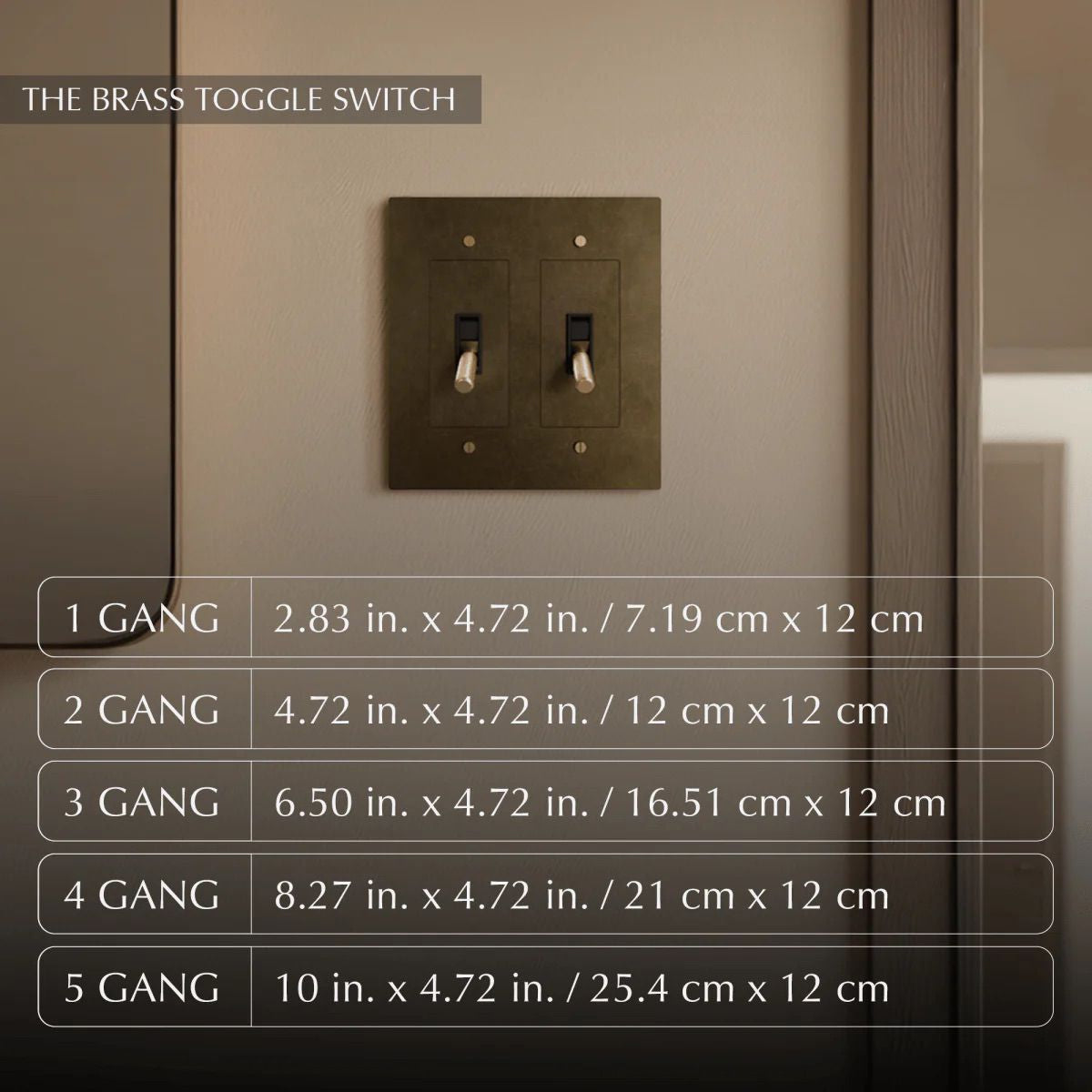 the-brass-toggle-switch-dimensions | Sofary Lighting
