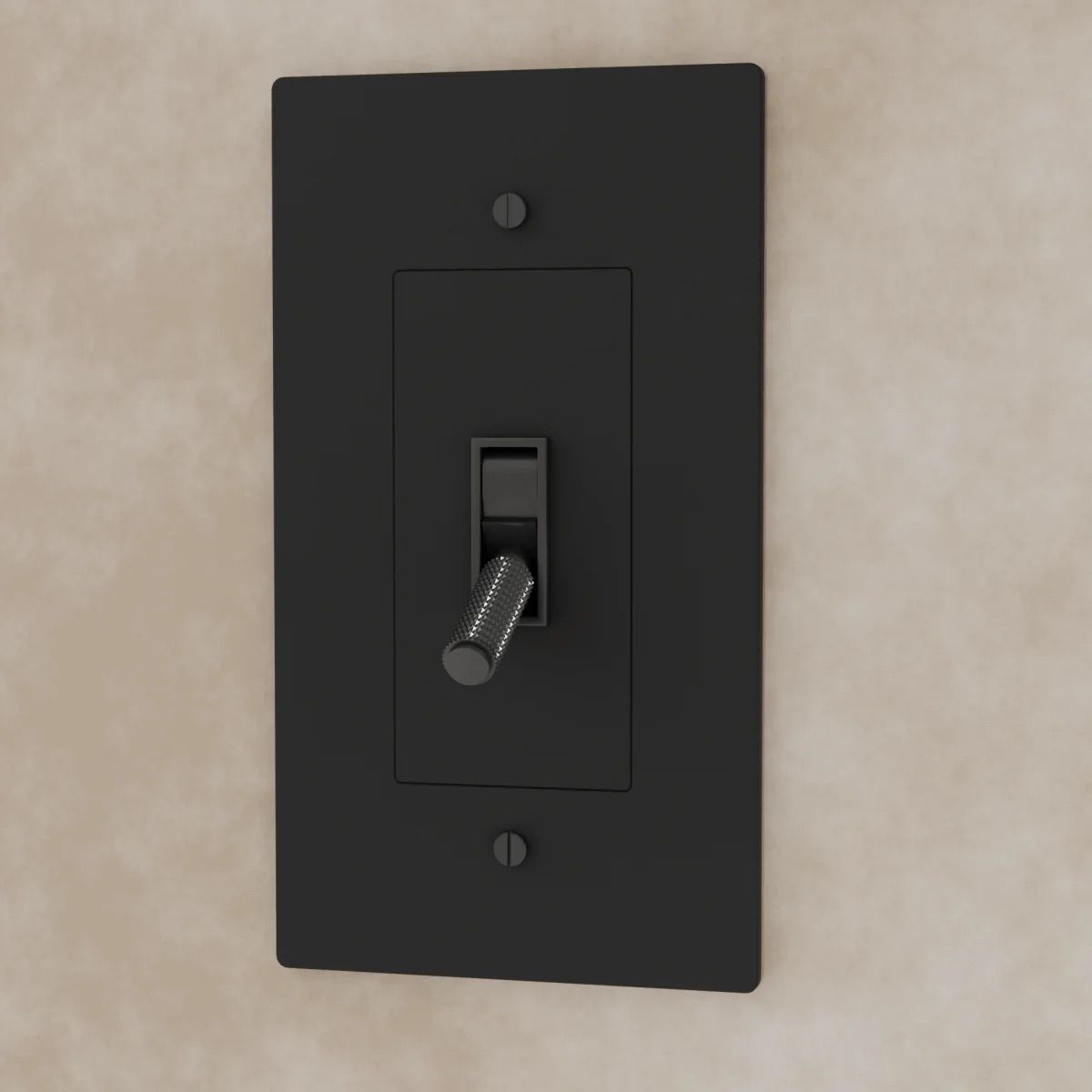 the-brass-toggle-switch-night-black-1-gang | Sofary Lighting