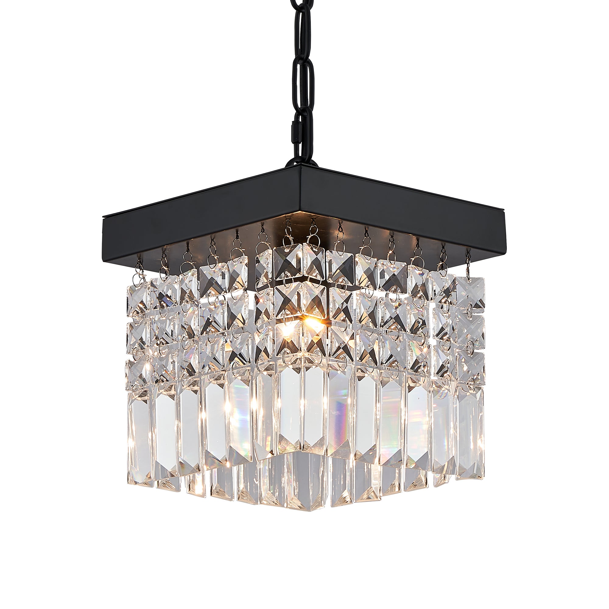MOOONI-Matte-Black-Square-Crystal-Pendant-Light-Shape