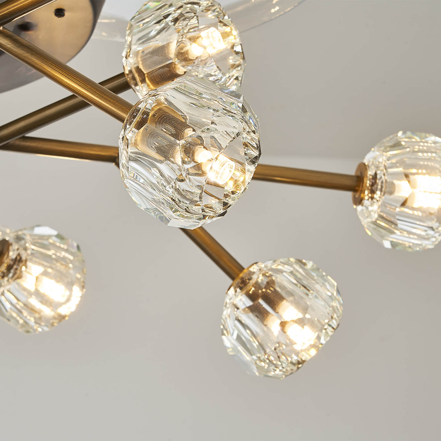 Newly-Upgraded Oil-Rubbed Bronze Vintage Crystal Fandelier