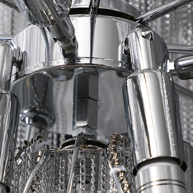 Vintage-Chrome-Metal-Frame-Tassel-Chandelier