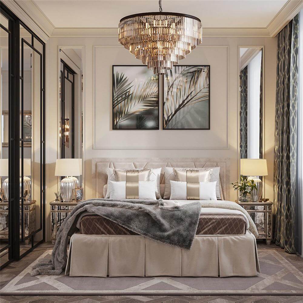 MOOONI-Modern-Multi-Tier-Black-Crystal-Chandelier-Bedroom