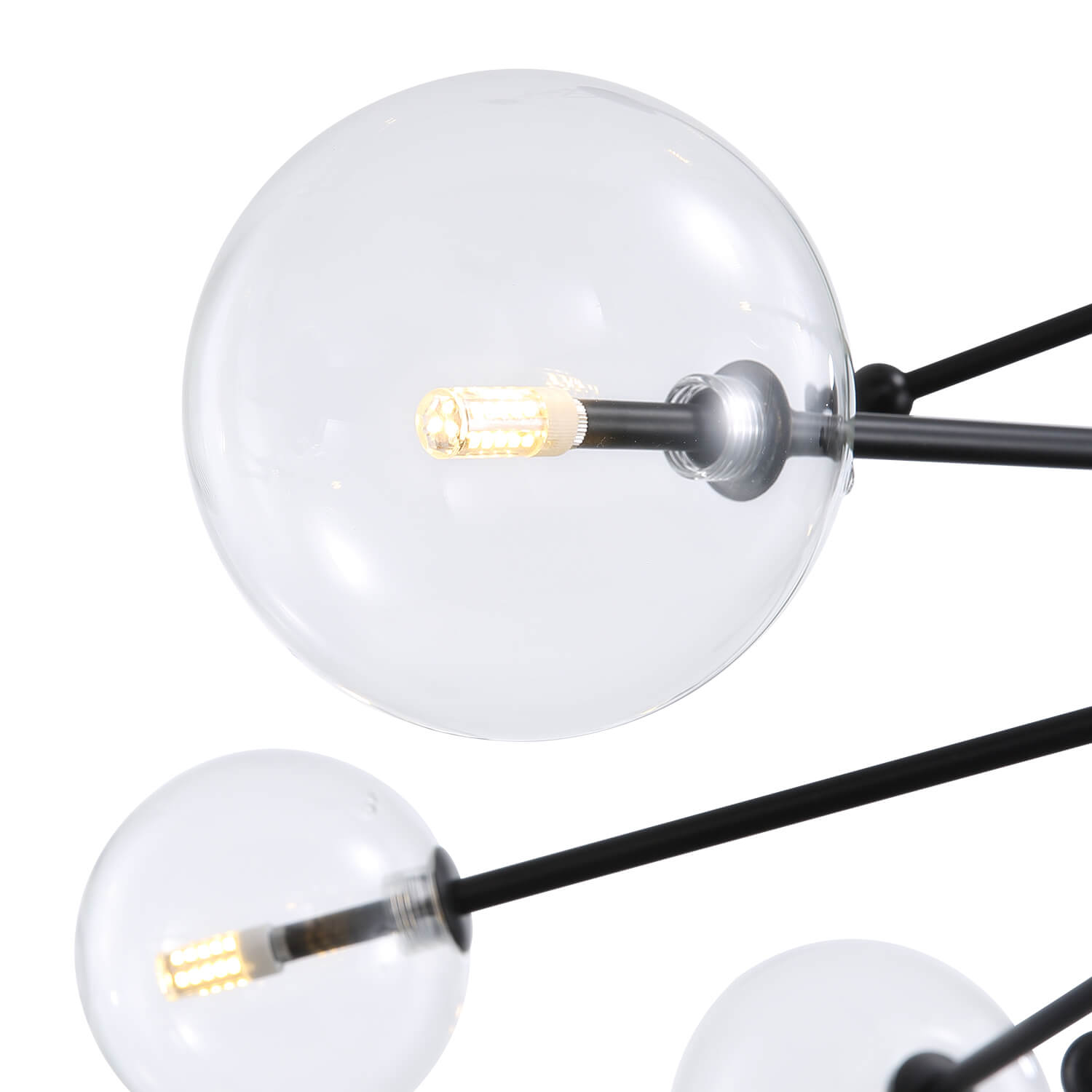 Road Sign Glass Chandelier 6 Lights