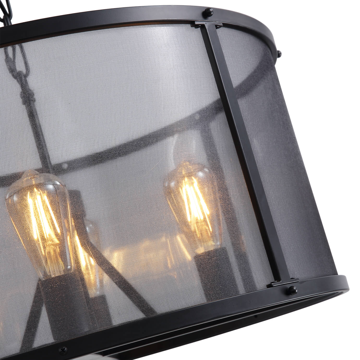 Moooni® Black Farmhouse Iron Caged Pendant Light