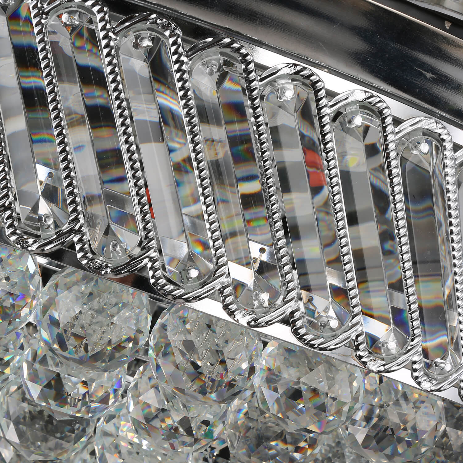 MOOONI-Gold-Ceiling-Fan-Chandelier-Retractable-Fandelier-LED-Light-Crystal-Detail