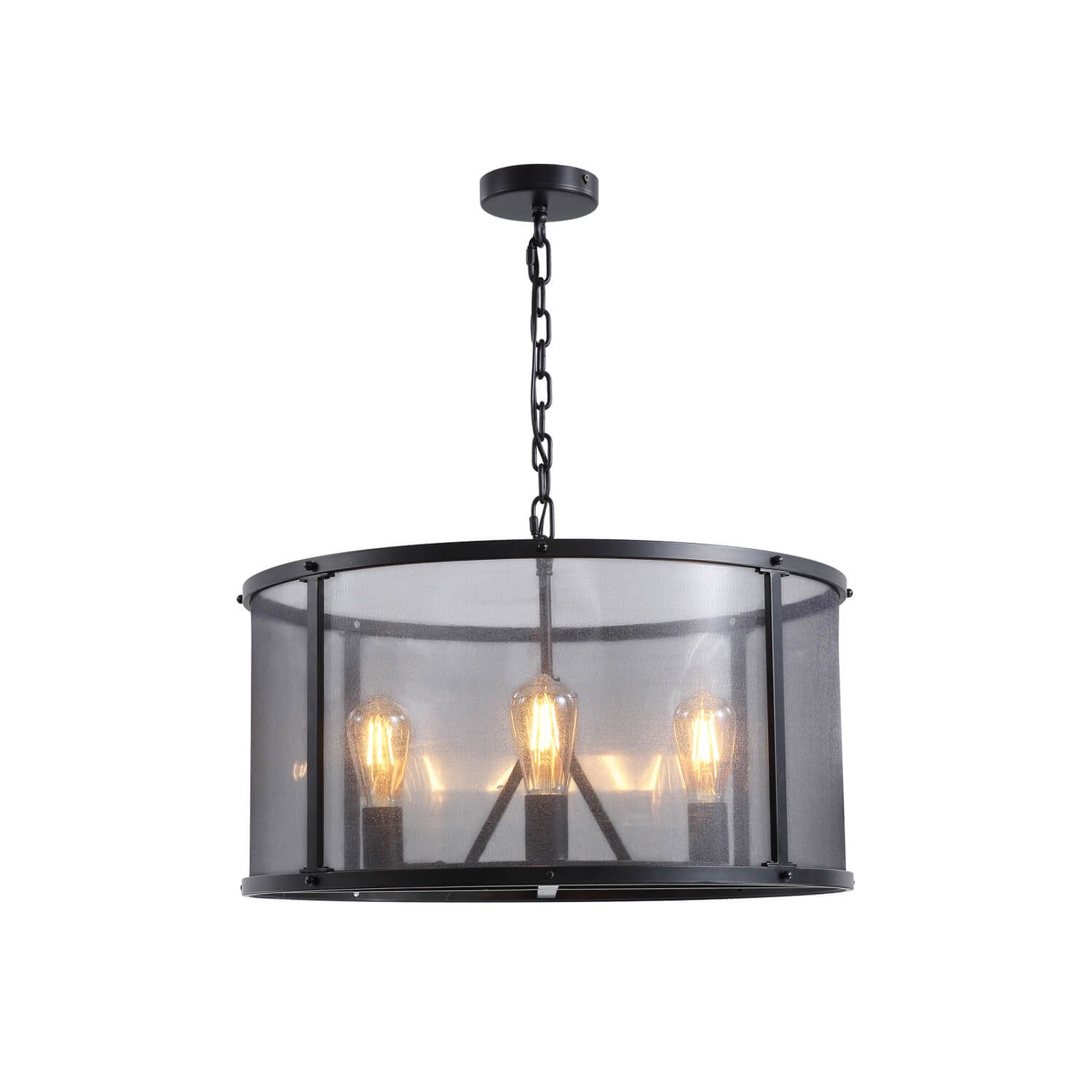 Moooni® Black Farmhouse Iron Caged Pendant Light