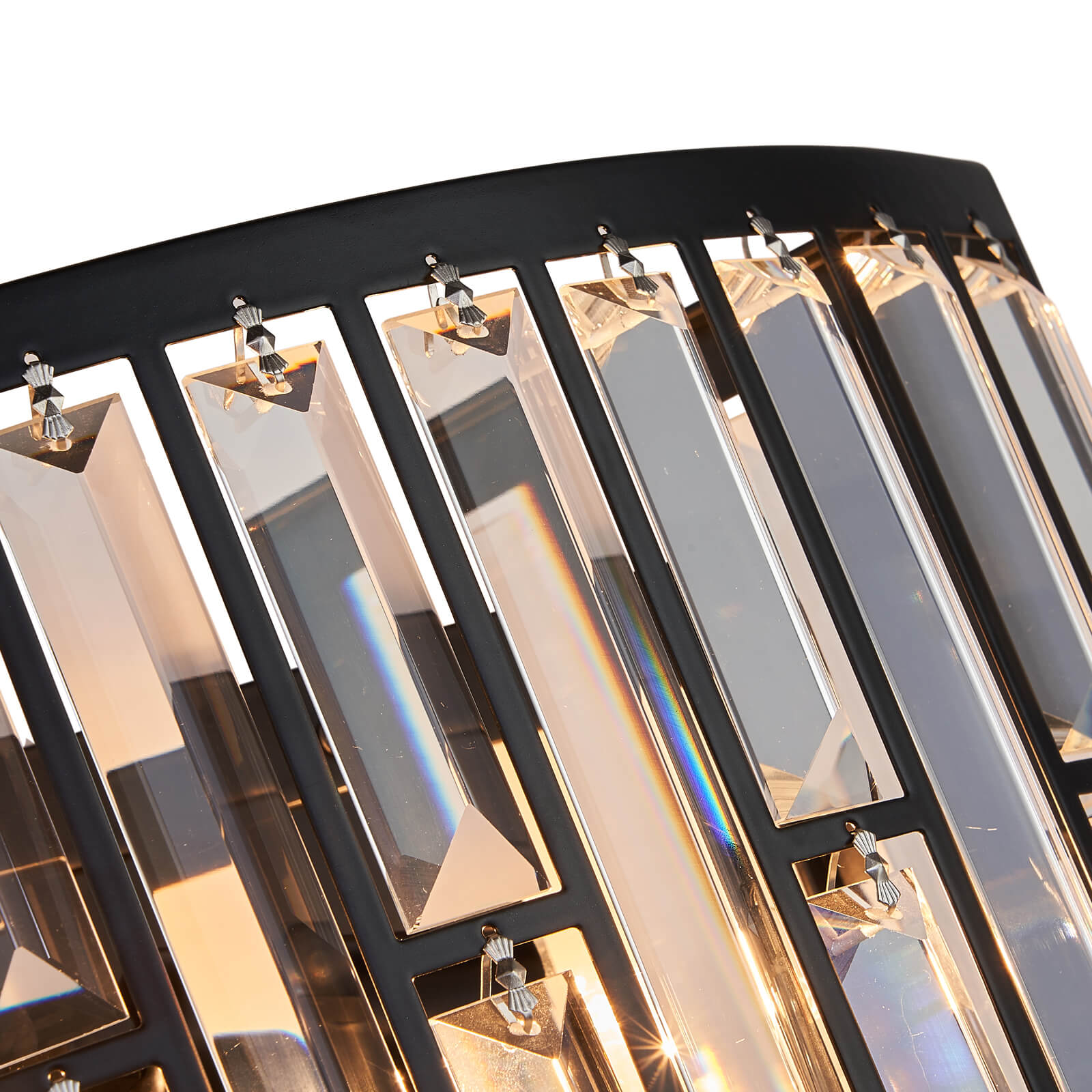 Vintage-Matte-Black-Finish-Semicircle-Wall Lamp