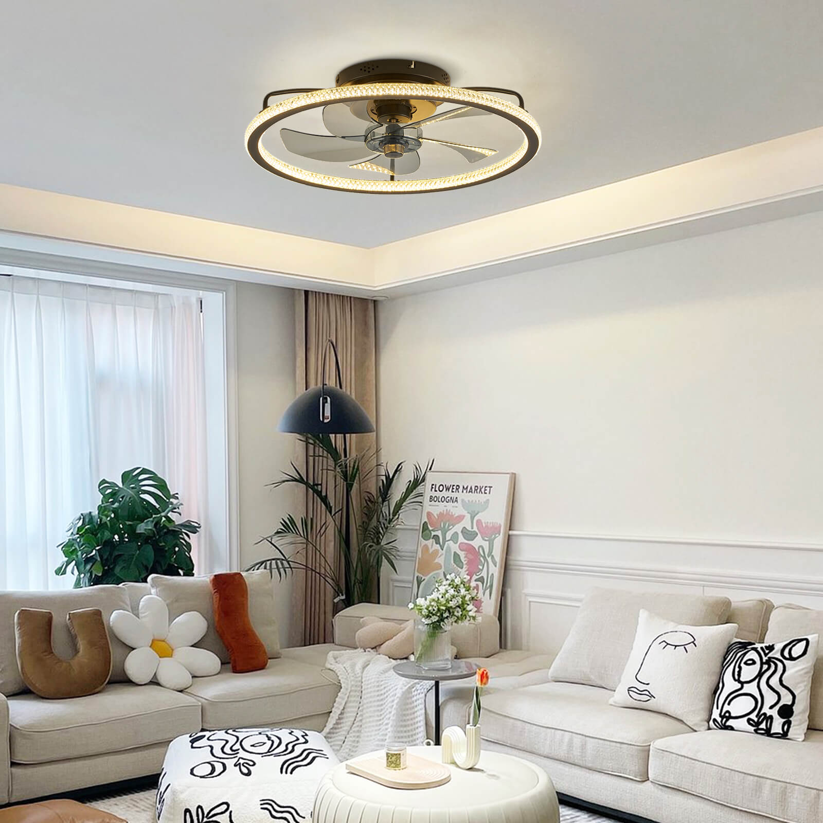 Minimalism Sparkling Diamond Fandelier