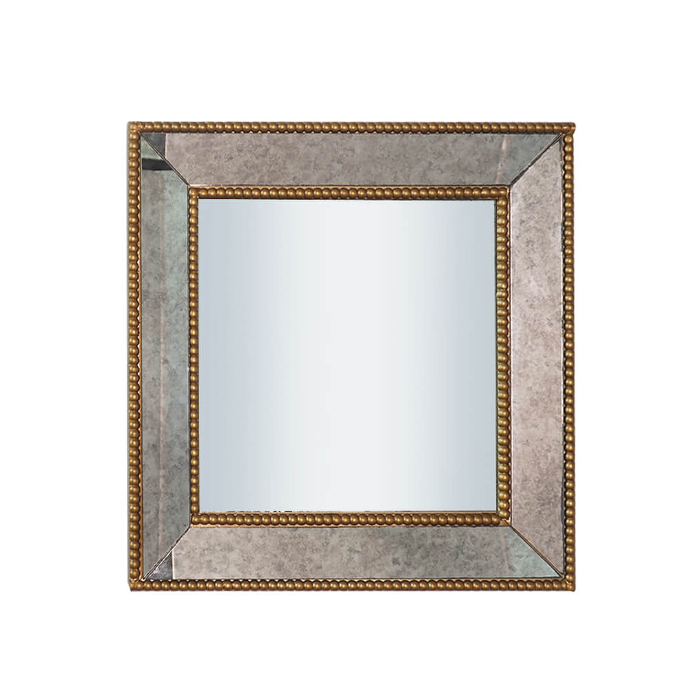 Vintage-Square-Distressed-Metal-Frame-Wall-Mirror