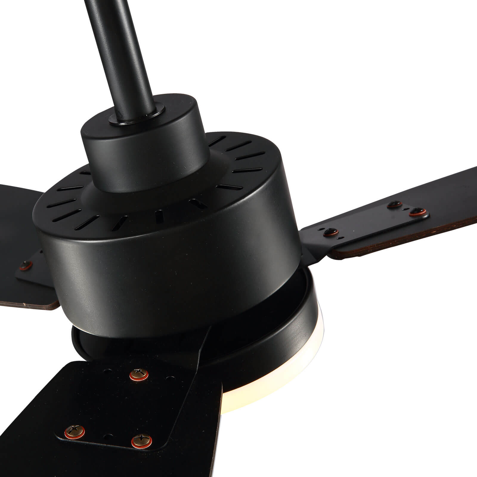 MOOONI-Ceiling-Fan-With-LED Strip-Matte-Black-Lampshade-41"-Wood-Blades