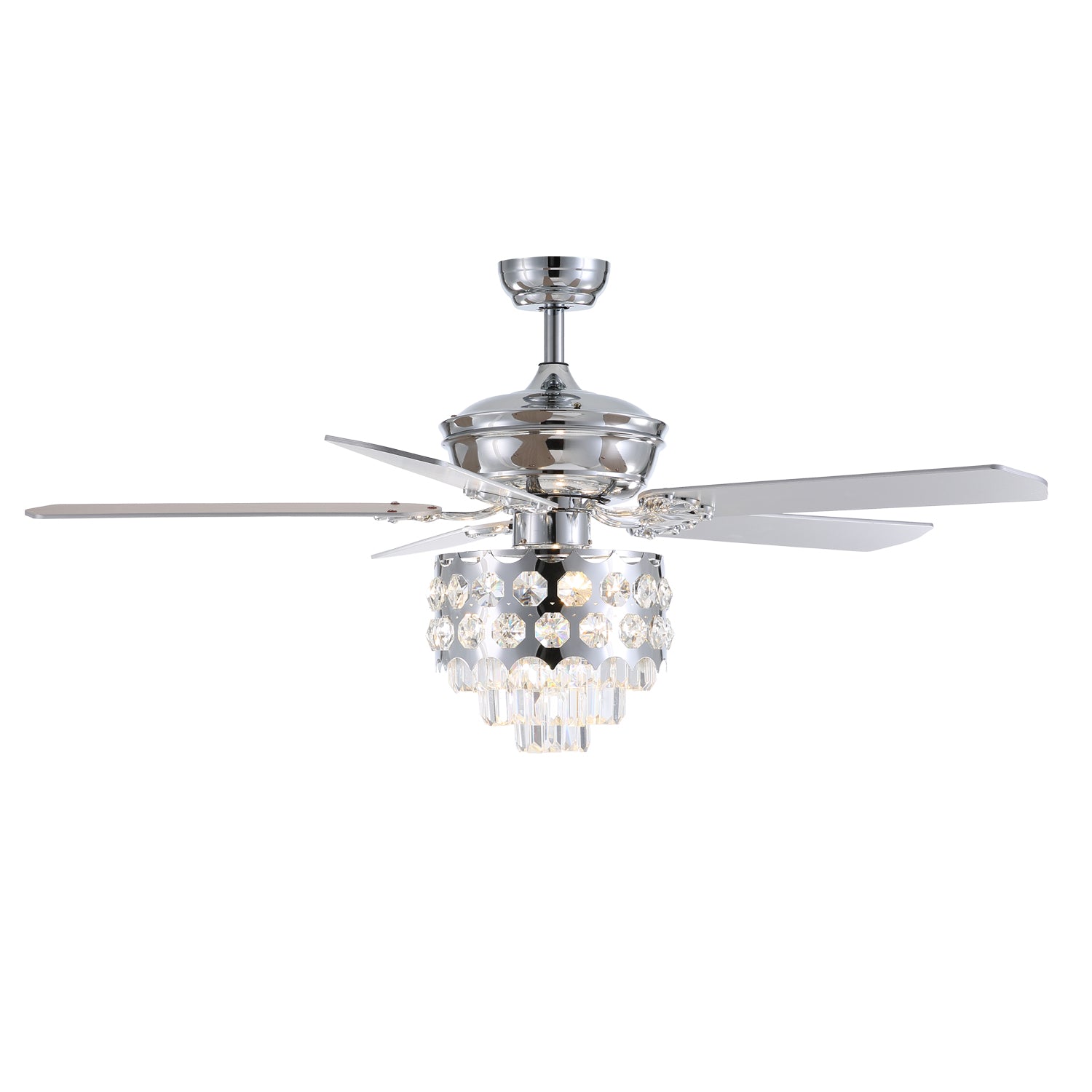 MOOONI-Ceiling-Fan-Light-Chrome-Octagonal-Beads-Crystal-Strip-Fandelier-51“