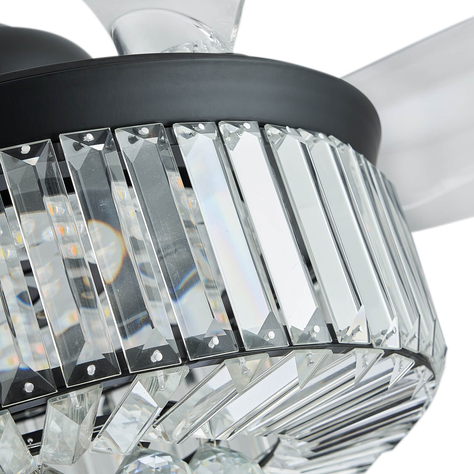 Classic Brushed Nickel Retractable All-in-One Fandelier