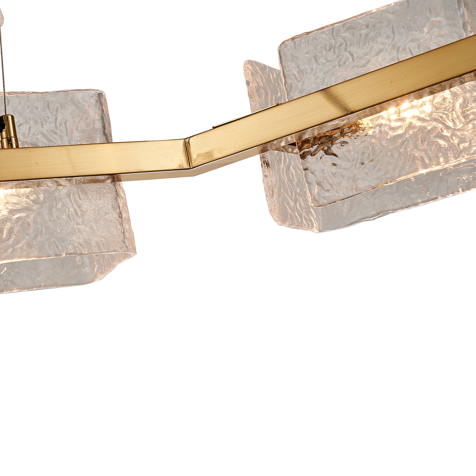 Modern-Hexagon-Hollow-Gold-Metal-Frame-Round-Chandelier