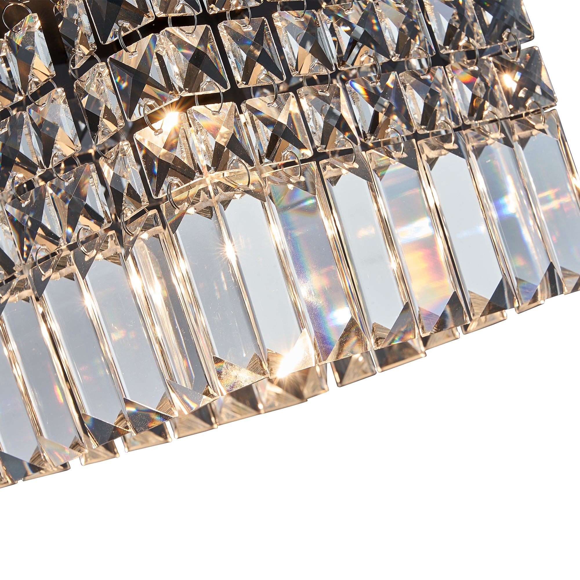 Square 3+1 Pendant Light With Crystal