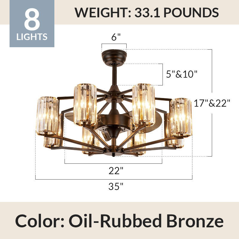 Chicago Wheel | 2023 Newly-Upgraded Top Rated Vintage Farmhouse Style Designer Fandelier
