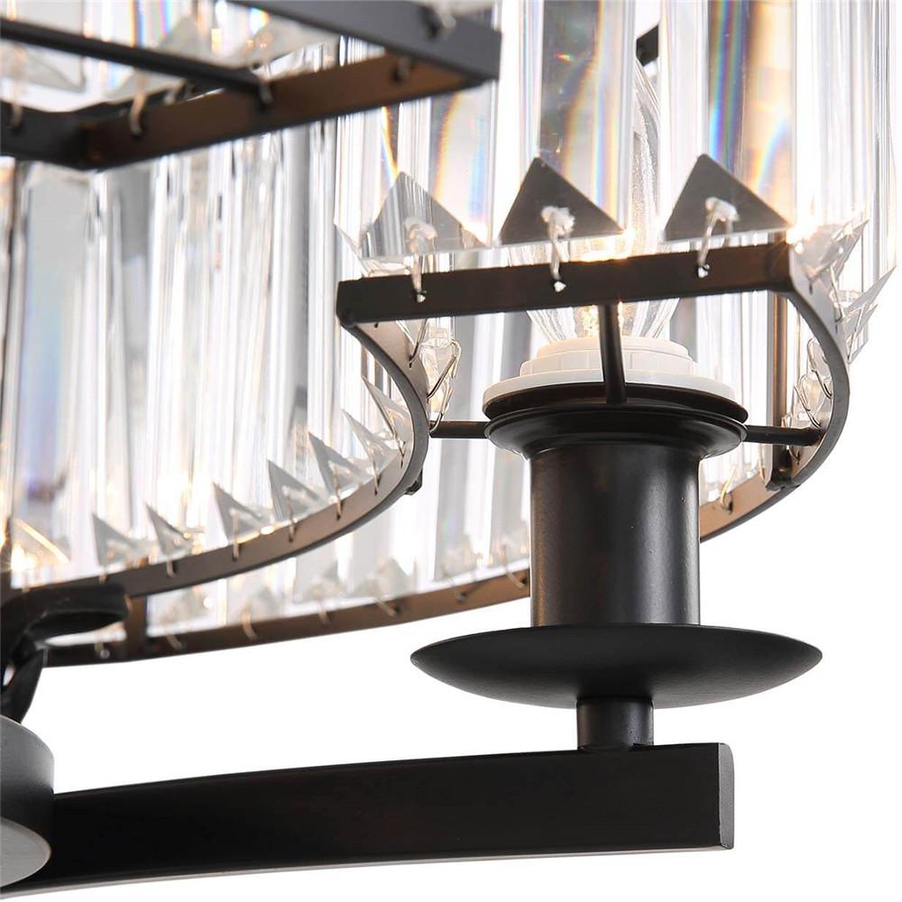 Industrial-Farmhouse-Black-Round-Crystal-Chandelier-Metal-Frame
