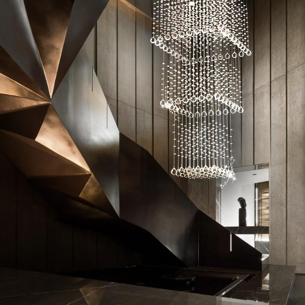 MOOONI-Modern-Chrome-3-Tier-Square-Crystal-Chandeler-Staircase