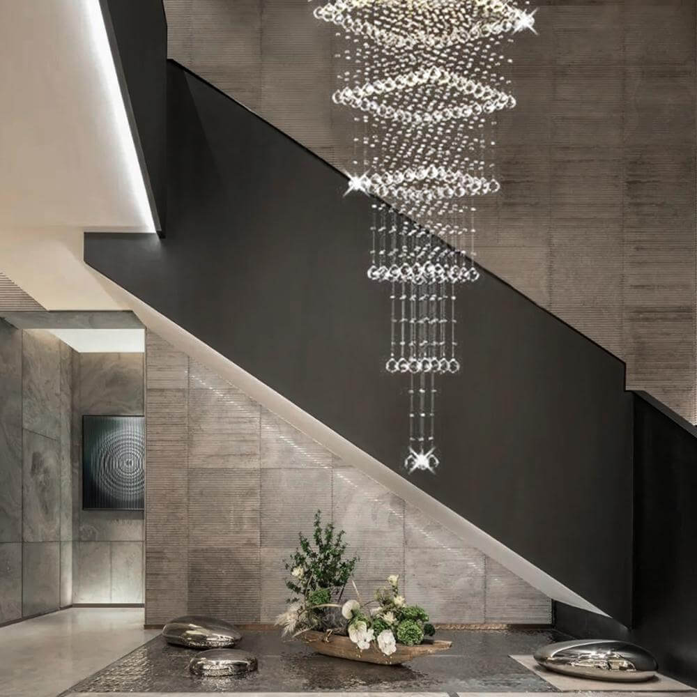 MOOONI-Modern-Chrome-Multi-Tier-Crystal-Chandelier-Staircase