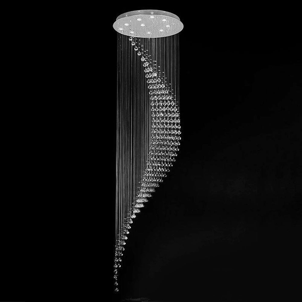 Modern-Chrome-Moon-Shaped-Spiral-Raindrop-Crystal-Chandeler-Staircase