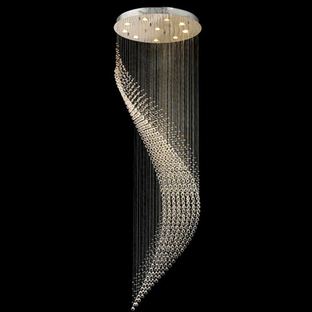 Modern-Chrome-Moon-Shaped-Spiral-Raindrop-Crystal-Chandeler-Staircase