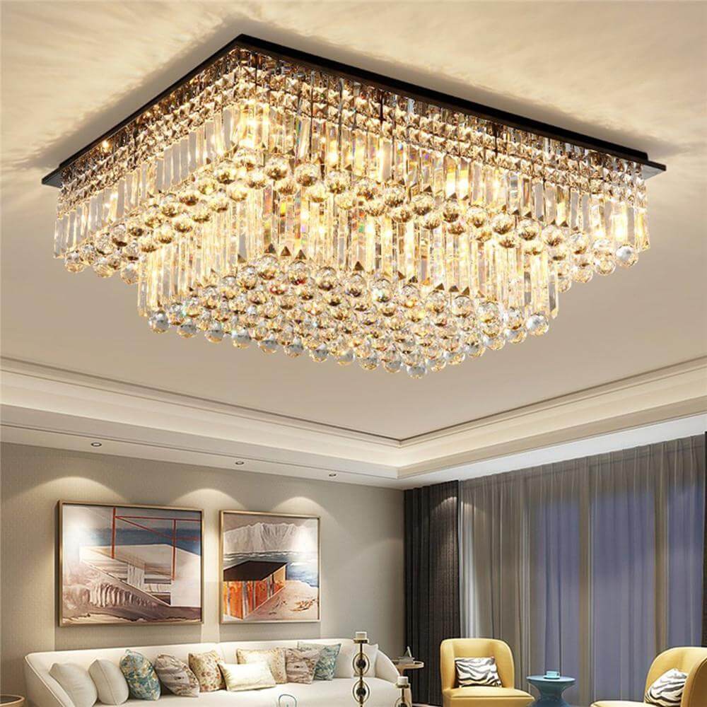 MOOONI-Vintage-Black-Rectangular-3-Tier-Crystal-Chandelier