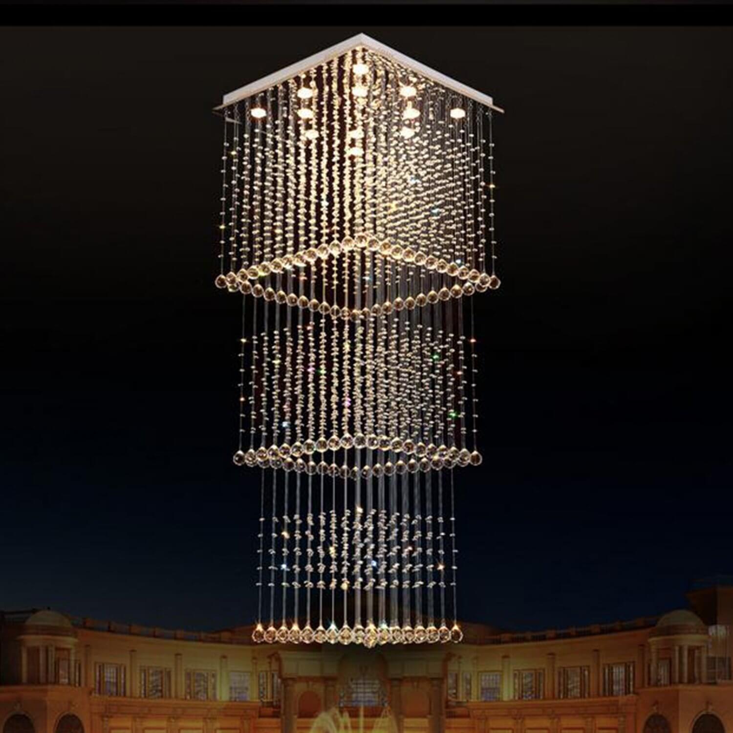 MOOONI-Modern-Chrome-3-Tier-Square-Crystal-Chandeler