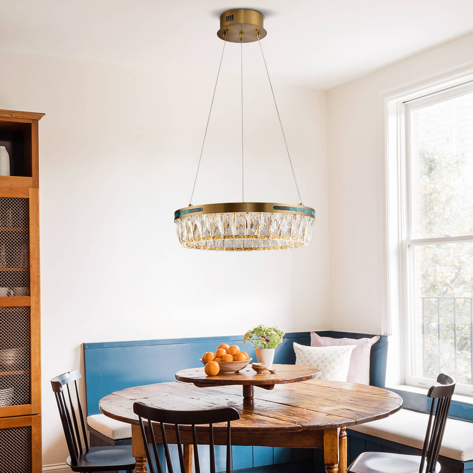 MOOONI-Drum-Gold-Crystal-Chandelier-Dining-Room