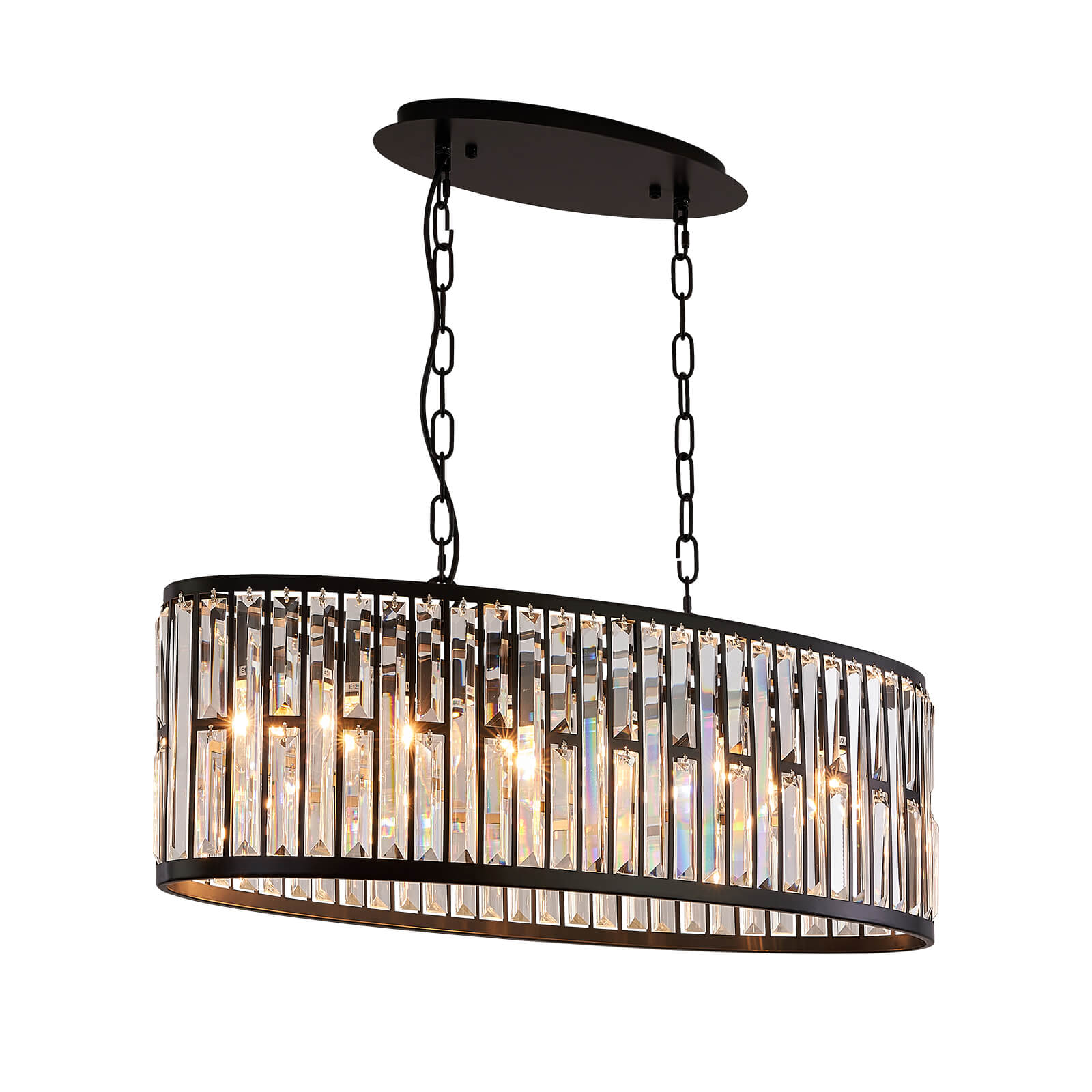 MOOONI-Vintage-Oval-Rectangular-Matte-Black-Pendant-Light