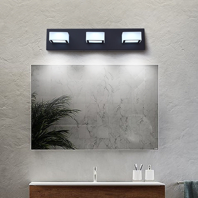 Black LED Modern Vanity Light - Bathroom | Siljoy